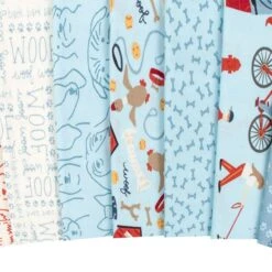 Dog Daze 5" Dessert RollStacy Iest Hsu For Moda Fabrics -Quilt Muse Shop dog daze cu2 5