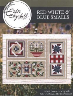 Red White & Blue Smalls Cross Stitch PatternErin Elizabeth Designs