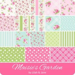 Maisie's Garden Digitally Printed Half Yard BundleLilah & Jane For Freckle + Lollie Fabrics -Quilt Muse Shop fl maisie sgarden ydg cs 1 1