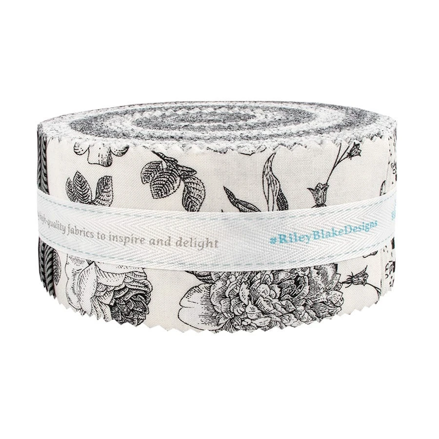 Fleur Noire 2.5" Rolie PolieMy Mind's Eye For Riley Blake Designs 4 Fleur Noire 2.5" Rolie PolieMy Mind's Eye For Riley Blake Designs - Image 2