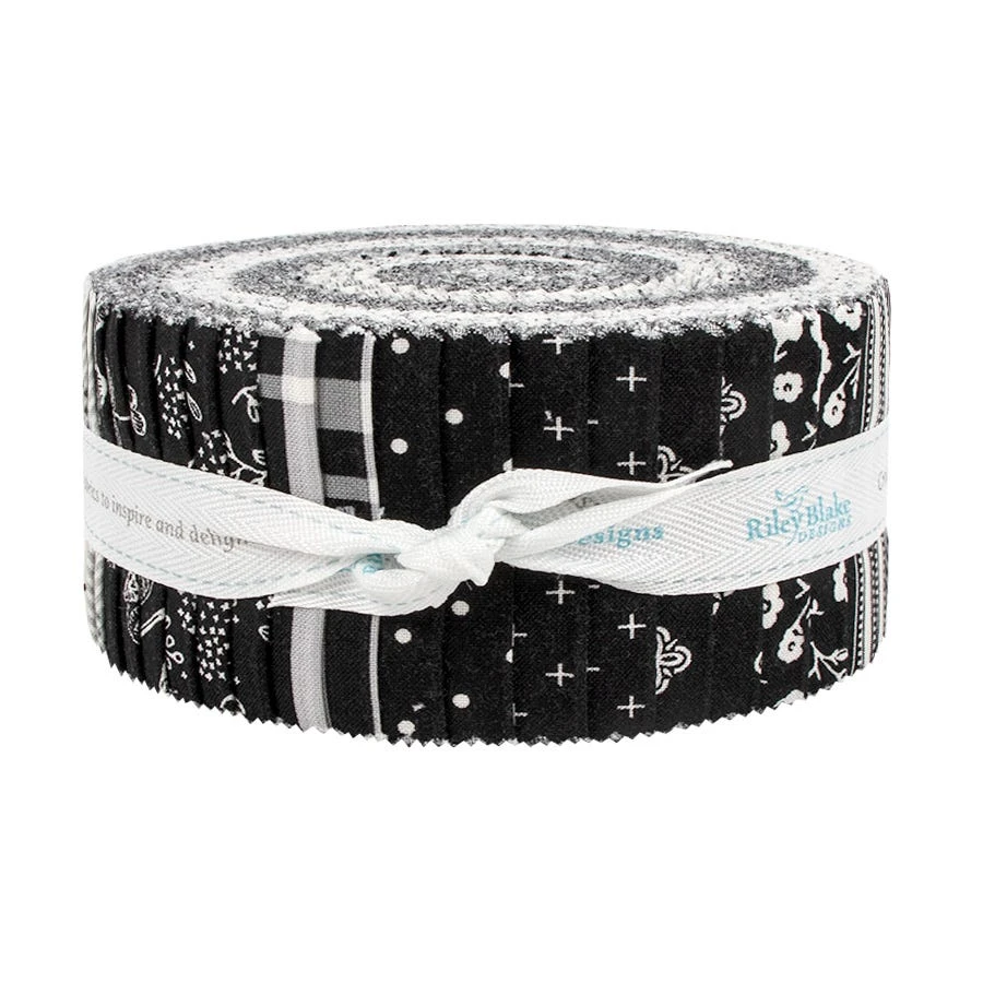 Fleur Noire 2.5" Rolie PolieMy Mind's Eye For Riley Blake Designs 3 Fleur Noire 2.5" Rolie PolieMy Mind's Eye For Riley Blake Designs