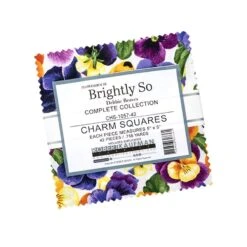Flowerhouse Brightly So Charm PackDebbie Beaves For Robert Kaufman Fabrics