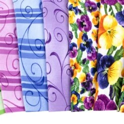 Flowerhouse Brightly So Charm PackDebbie Beaves For Robert Kaufman Fabrics -Quilt Muse Shop flowerhouse brightly so cu2