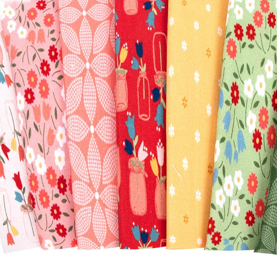 Petals Forget-Me-Not Fat Eighth BundleCurated By Fat Quarter Shop 4 Petals Forget-Me-Not Fat Eighth BundleCurated By Fat Quarter Shop - Image 2