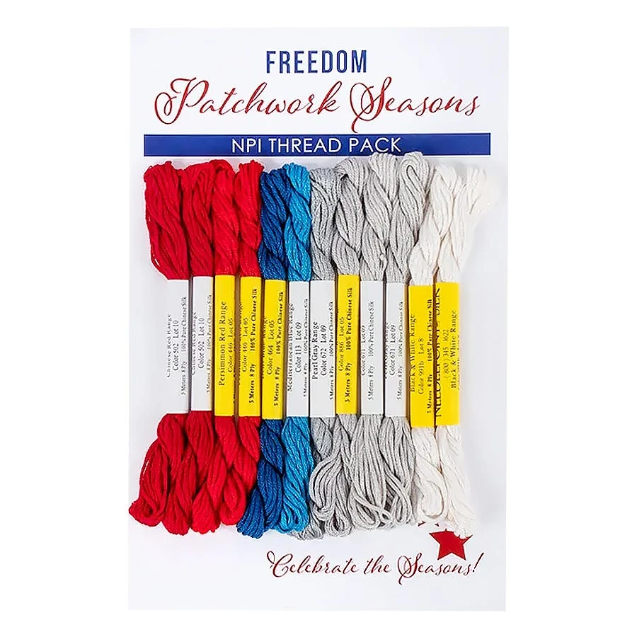Freedom Patchwork Seasons NPI Thread PackNeedlepoint Inc 3 Freedom Patchwork Seasons NPI Thread PackNeedlepoint Inc