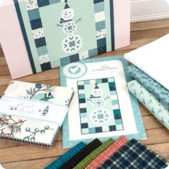 Frosty Wallhanging KitFeaturing Arrival Of Winter By Sandy Gervais -Quilt Muse Shop frosty qk2