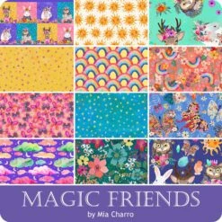 Magic Friends Fat Quarter BundleMia Charro For Free Spirit Fabrics -Quilt Muse Shop fs magicfriends ydg cs 1
