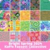 Bright Spring 2024 Kaffe Fassett Collective 6" Design StripsKaffe Fassett For FreeSpirit Fabrics -Quilt Muse Shop fs spring2024kaffefassettcollective bright cs 3