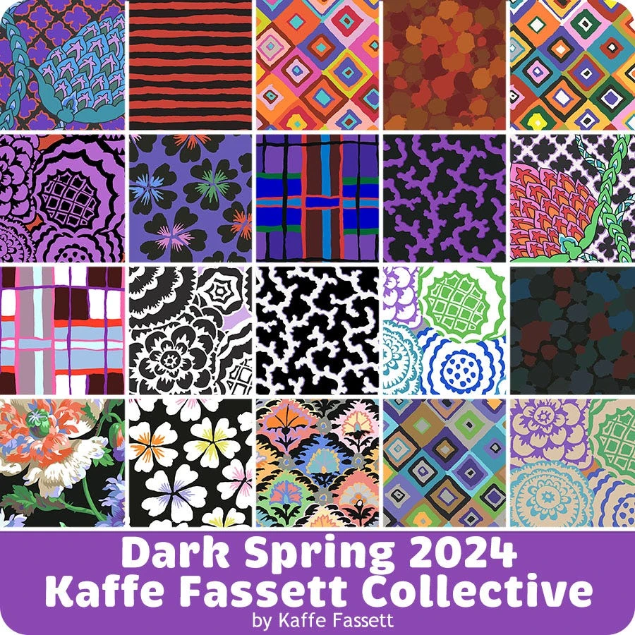 Dark Spring 2024 Kaffe Fassett Collective 6" Design StripsKaffe Fassett For FreeSpirit Fabrics 3 Dark Spring 2024 Kaffe Fassett Collective 6" Design StripsKaffe Fassett For FreeSpirit Fabrics