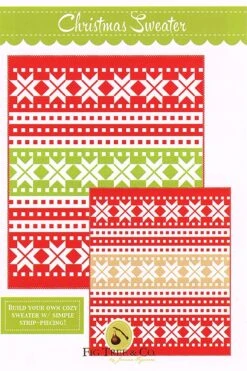 Christmas Sweater Quilt PatternFig Tree Quilts #FTQ-1827