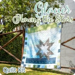 Glacier Among The Stars Quilt KitFeaturing Cozy Cotton Flannel By Robert Kaufman Fabrics