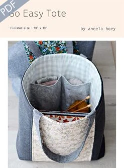 Go Easy Tote Downloadable PDF Sewing PatternAneela Hoey