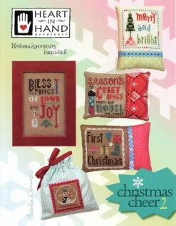Christmas Cheer 2 Cross Stitch PatternHeart In Hand