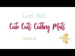 Lori Holt Cute Cuts 24" X 36" Frosting And Songbird Reversible Cutting MatBee In My Bonnet #STCM-25497 -Quilt Muse Shop hqdefault 46 5