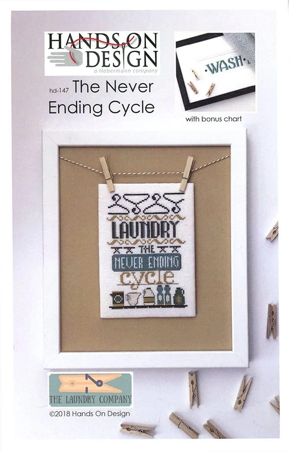 The Never Ending Cycle The Laundry Company Series Cross Stitch PatternHands On Design 3 The Never Ending Cycle The Laundry Company Series Cross Stitch PatternHands On Design