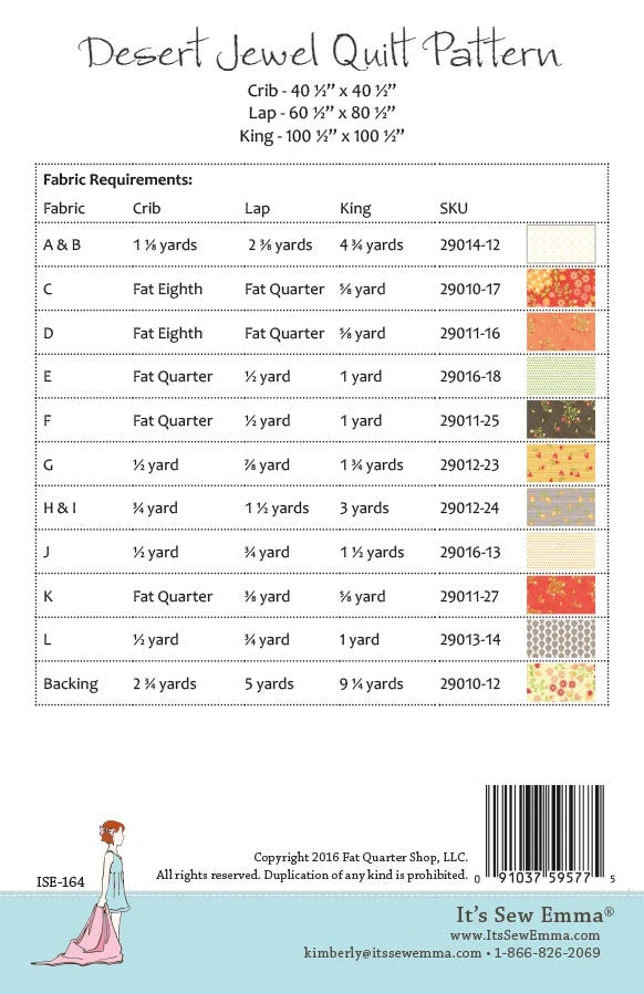 Desert Jewel Quilt PatternIt's Sew Emma #ISE-164 4 Desert Jewel Quilt PatternIt's Sew Emma #ISE-164 - Image 2