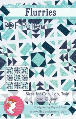 Flurries Downloadable PDF Quilt PatternIt's Sew Emma