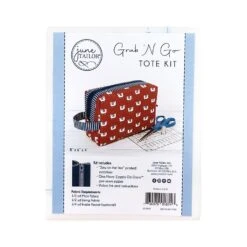 Quilt As You Go Navy Zipper Zippity Do Done Grab 'N Go ToteJune Tailor #JT-1874