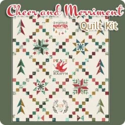 Cheer & Merriment Quilt KitFeaturing Cheer & Merriment By Fancy That Design House -Quilt Muse Shop kit45530 top 900