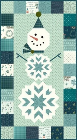 Frosty Wallhanging KitFeaturing Arrival Of Winter By Sandy Gervais -Quilt Muse Shop kt 13520 wallhanging 72dpi