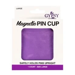 Gypsy Purple Large Magnetic Pin CupPurple Hobbies For The Gypsy Quilter #TGQPH007 7 Gypsy Purple Large Magnetic Pin CupPurple Hobbies For The Gypsy Quilter #TGQPH007 -Quilt Muse Shop large purple magnetic pin cup gypsy quilter package
