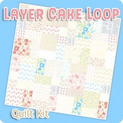 Layer Cake Loop Quilt KitFeaturing Linen Cupboard By Fig Tree Quilts 19 Layer Cake Loop Quilt KitFeaturing Linen Cupboard By Fig Tree Quilts -Quilt Muse Shop layercakeloop linencupboard kit cs