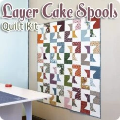 Layer Cake Spools Quilt KitFeaturing Slow Stroll By Fancy That Design House