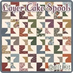 Layer Cake Spools Quilt KitFeaturing Slow Stroll By Fancy That Design House -Quilt Muse Shop layercakespools top cs