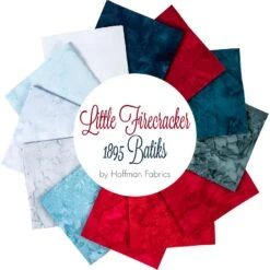Little Firecracker 1895 Batiks Watercolors Fat Quarter BundleHoffman Fabrics
