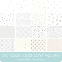 October 2022 Low Volume Fat Quarter BundleFat Quarter Shop Exclusive -Quilt Muse Shop lowvolume 1022 fqb cs
