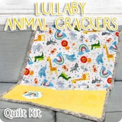 Lullaby Animal Crackers Quilt KitFeaturing Cuddle Fabric By Shannon Fabrics