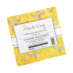 Mardi Gras Artisan Batiks Charm PackLunn Studios For Robert Kaufman Fabrics