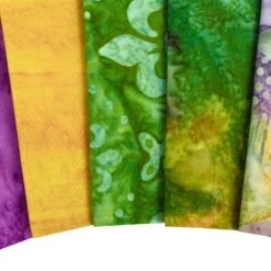 Mardi Gras Artisan Batiks Charm PackLunn Studios For Robert Kaufman Fabrics -Quilt Muse Shop mardi gras artisan batiks fq cu2