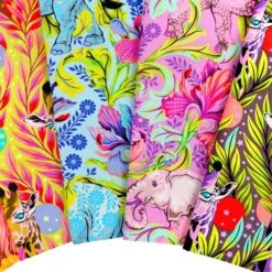 Megafauna Everglow Half Yard BundleTula Pink For Free Spirit Fabrics -Quilt Muse Shop megafaunaeverglow hyb cu2 1