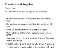 Divided Fabric Basket Downloadable PDF Sewing PatternMinki Kim 7 Divided Fabric Basket Downloadable PDF Sewing PatternMinki Kim -Quilt Muse Shop mk dividedfabricbasket2021back