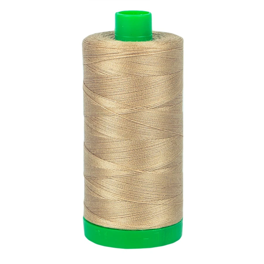 40wt Aurifil Sand 100% Cotton Mako ThreadAurifil #MK40-2326 3 40wt Aurifil Sand 100% Cotton Mako ThreadAurifil #MK40-2326