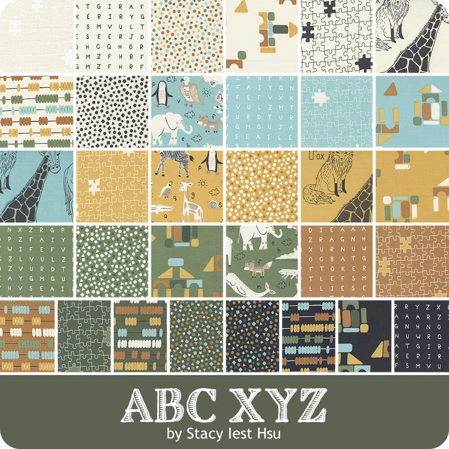ABC XYZ Half Yard BundleStacy Iest Hsu For Moda Fabrics 12 ABC XYZ Half Yard BundleStacy Iest Hsu For Moda Fabrics - Image 10