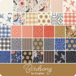 Birdsong Charm PackGingiber For Moda Fabrics -Quilt Muse Shop moda birdsong precut 900 4