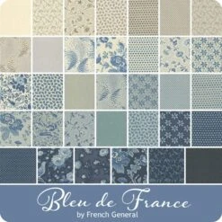 Bleu De France Jolly BarFrench General For Moda Fabrics -Quilt Muse Shop moda bleudefrance ydg cs