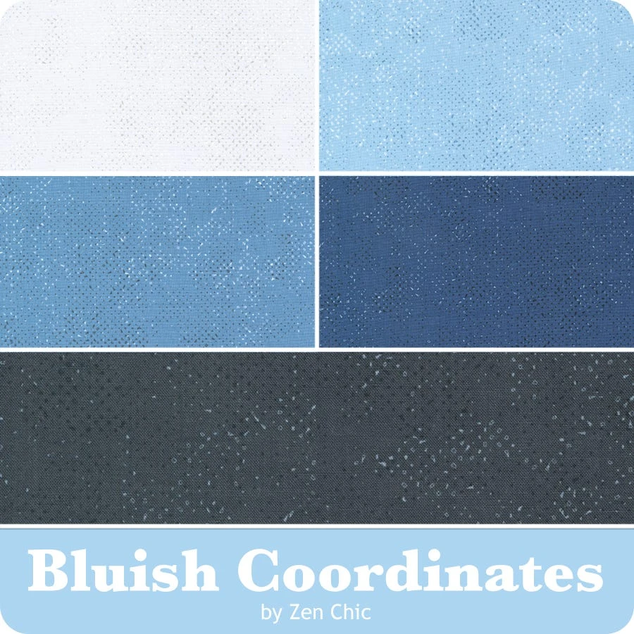 Bluish Spotted Coordinates Fat Quarter BundleZen Chic For Moda Fabrics 3 Bluish Spotted Coordinates Fat Quarter BundleZen Chic For Moda Fabrics