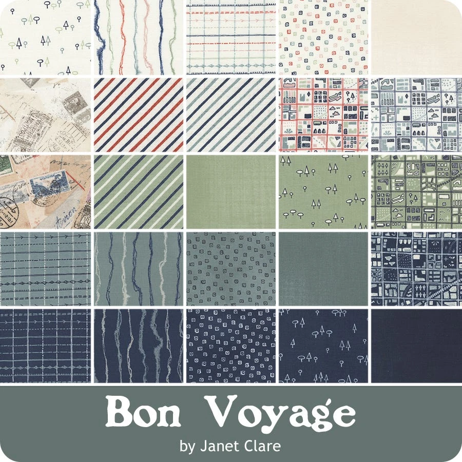 Bon Voyage Layer CakeJanet Clare For Moda Fabrics 9 Bon Voyage Layer CakeJanet Clare For Moda Fabrics - Image 7