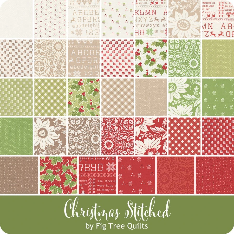 Christmas Stitched Fat Eighth BundleFig Tree Quilts For Moda Fabrics 9 Christmas Stitched Fat Eighth BundleFig Tree Quilts For Moda Fabrics - Image 7