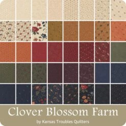 Clover Blossom Farm Fat Eighth BundleKansas Troubles Quilters For Moda Fabrics -Quilt Muse Shop moda cloverblossomfarm ydg cs