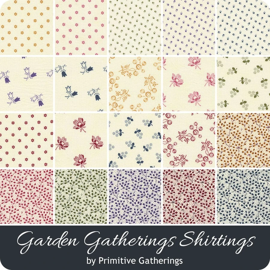 Garden Gatherings Shirtings Honey BunPrimitive Gatherings For Moda Fabrics 5 Garden Gatherings Shirtings Honey BunPrimitive Gatherings For Moda Fabrics - Image 3