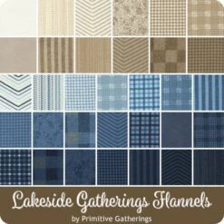 Lakeside Gatherings Flannels Layer CakePrimitive Gatherings For Moda Fabrics -Quilt Muse Shop moda lakesidegatherings flannels ydg cs 4