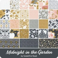 Midnight In The Garden Charm PackSweetfire Road For Moda Fabrics -Quilt Muse Shop moda midnightinthegarden ydg 900