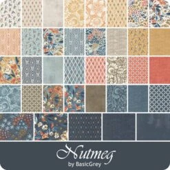 Nutmeg Charm PackBasicGrey For Moda Fabrics -Quilt Muse Shop moda nutmeg ydg cs