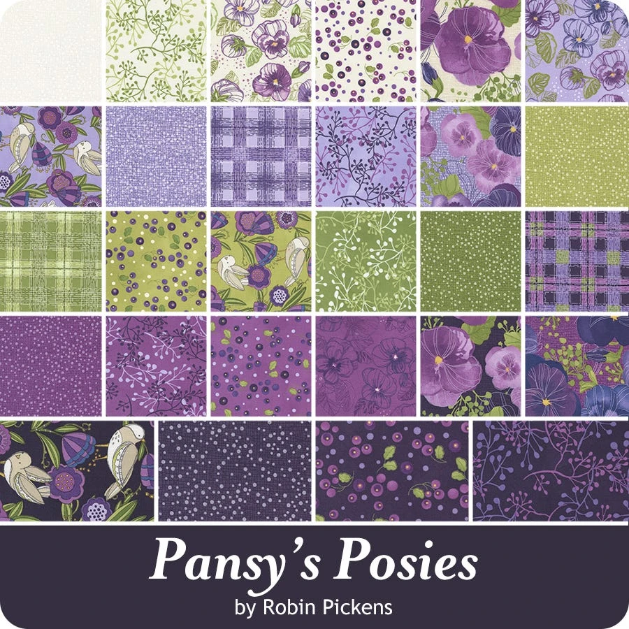 Pansy's Posies Fat Quarter BundleRobin Pickens For Moda Fabrics 11 Pansy's Posies Fat Quarter BundleRobin Pickens For Moda Fabrics - Image 9