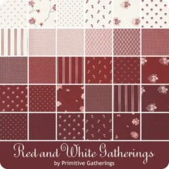 Red And White Gatherings Layer CakePrimitive Gatherings For Moda Fabrics 17 Red And White Gatherings Layer CakePrimitive Gatherings For Moda Fabrics -Quilt Muse Shop moda redandwhitegatherings ydg cs 2 15