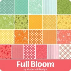 Kim's Picks Full Bloom 2.5" StripsKimberbell Designs For Maywood Studio -Quilt Muse Shop mw fullbloom ydg cs 1 1